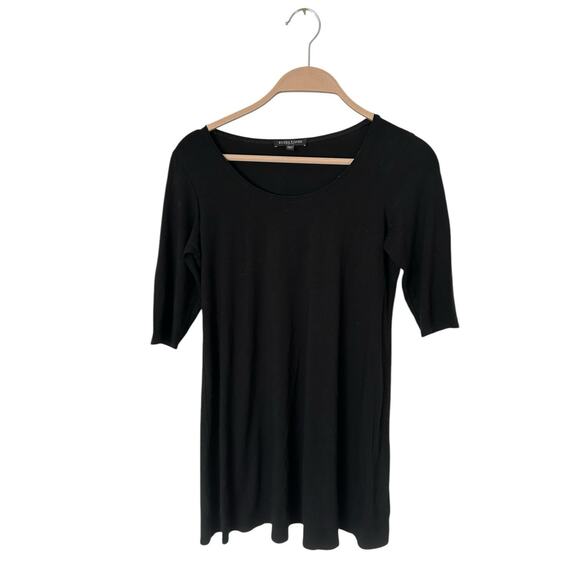 Eileen fisher black tunic Petite small rayon womens capsule - Picture 1 of 3